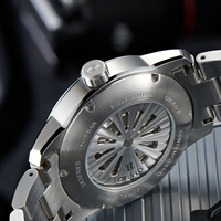 OBLVLO hommes haut bleu veilleuse étanche bracelet en cuir montre automatique Lightspeed vaisseau spatial mécanique luxe Miyota 22mm
