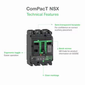 Disjoncteur MCCB ComPacT NSXseries NSX630F TMD 500 3P3D F4P4D 500A/630A 36kA 690V Garantie 1 an - Product Image 4