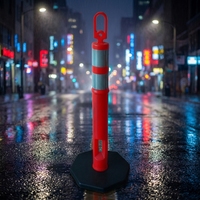 Delimitadores de Plástico Reflectantes de Alta Intensidad con Protección UV para Carreteras Urbanas y Autopistas, para la Delimitación de Curvas y Carriles