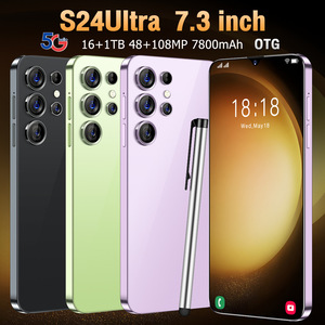 Teléfono Móvil Inteligente S24Ultra para Exportación Transfronteriza, Verdadero 4G, Android 12.0, Deca Core, 65W, Inglés, Entrega Inmediata, <span class=keywords><strong>Aliexpress</strong></span> - Product Image 2
