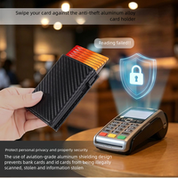 Nueva cartera antirrobo para tarjetas para hombre, gran capacidad con múltiples ranuras para tarjetas, tarjetero para identificación y tarjetas bancarias, antidesmagnetización