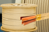 Rollo de Alambre de Cobre de Grado Eléctrico, Aislado, de Papel Kraft Multicapa, Rectangular, de Primera Calidad