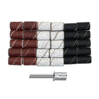 Lot de 100 bandes abrasives professionnelles pour ponceuse à ongles, grain zèbre blanc 80 120 180, pour outils de manucure et nail art acrylique