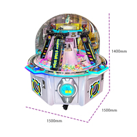 Mesin Arcade Mewah Kising 4-Pemain, Mesin Hadiah Koin, Mesin Vending Otomatis Besar, Versi Bahasa Inggris