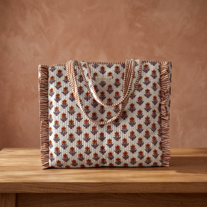 Bolsos Tote de Algodón con Estampado Artesanal, Cierre de Cremallera, Ecológicos, para Primavera/Verano, de Alta Calidad, Gran Capacidad, Ligeros, para Viaje - Product Image 2