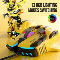 Souris mécanique filaire G6, programmation macro, souris de jeu éclairée par RGB, pour droitiers, 12 boutons, PC, Esports, Battle Royale