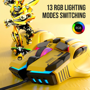 Ratón mecánico con cable G6, programación de macros, ratón iluminado RGB para juegos para PC Esports, juegos Battle Royale y Counter-Strike - Product Image 4