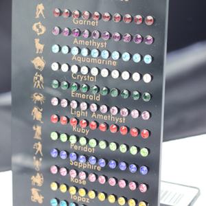 Hermosos Aretes Chapados en Oro con Circonita, Tipo Joyería, con Tarjeta de Exhibición, Juego de Aretes - Product Image 3