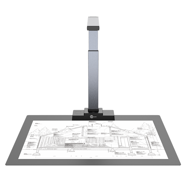 Eloam 10MP A3 Professional OCR Document Scanner High Precision Continuous Mode 1 Second Fast Speed USB Interface Office Use