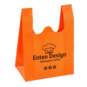 Sac fourre-tout réutilisable en non-tissé avec logo personnalisé |   Sac de courses écologique et recyclable pour les magasins et la vente en gros - Product Image 2