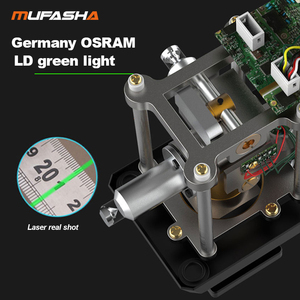 Mufasha 3D 12 dòng <span class=keywords><strong>laser</strong></span> cấp ROTARY tự-san lấp mặt bằng 360 Ngoài Trời Màu Xanh Lá Cây chùm trần <span class=keywords><strong>laser</strong></span> cấp với hai pin lithium T122 - Product Image 5