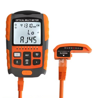 Mini optik güç ölçer Fiber optik test cihazı Opm el kırmızı ışık kaynağı optik güç ölçer dijital güç ölçer