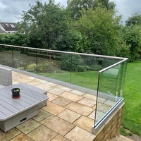 Système de balustrade en verre et acier inoxydable 304 316, design moderne, durable, pour intérieur et extérieur, avec raccords de tuyauterie et fixation murale