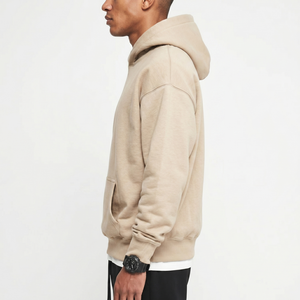 Wholesale Plain <b>Thick</b> Fleece Hoodie Men 6741 Custom Logo Streetwear Oversized Heavyweight Hooded Unisex Sweatshirt Clothing - Product Image 2