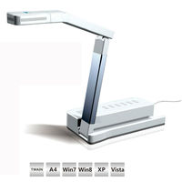 Eloam 5MP 30FPS Alimentation USB-C Portable Haute Résolution Interactive 3-en-1 Document Caméra Projecteur Visualiseur Câble Verrouillage A4