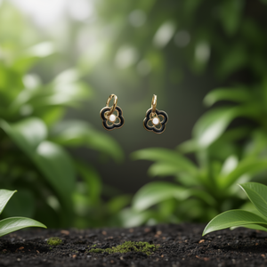 Boucles d'oreilles pendantes tendance en acier inoxydable 316L avec placage or PVD, durables et résistantes - Product Image 3