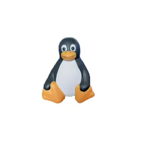 Fdiget mainan popularitas keamanan PU busa Penguin bola stres mudah terurai bola kustomisasi stres