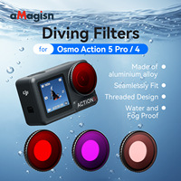 Filtre étanche AMagisn pour DJI Osmo Action 5 Pro/4, objectif de protection DJI pour caméras d'action