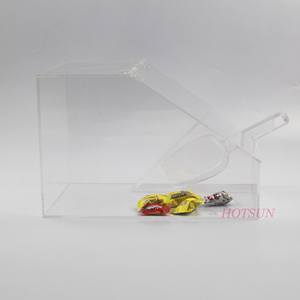 Caja de Acrílico Transparente para Dulces, con Tapa de Plexiglás en Forma de Trapecio - Product Image 6