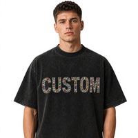 T-shirt vierge 100 % coton 260 g/m² épais, personnalisable avec logo et lettres, écoresponsable, pour streetwear et vêtements décontractés, fabricant de vêtements