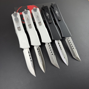 Micro Tech <span class=keywords><strong>Troodon</strong></span> I, Navaja Plegable de Bolsillo para Camping con Hoja de Acero Inoxidable y Mango de Aleación de Aluminio 6061, OEM - Product Image 2