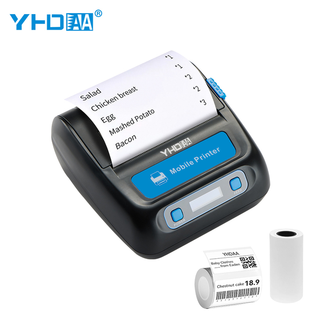 High Quality USB Bluetooth 2 in 1 Dual Printing Label Receipt Printer 80mm Thermal Printer Wireless Portable Thermal Printer