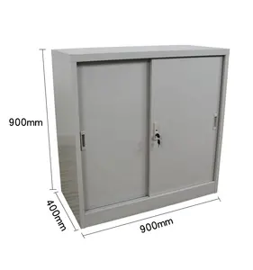 Knock Down Discount Storage Cabinets Sliding Door Metal Filing Cabinet