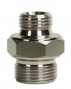 Konektor Terminal Lurus Halus Pengelasan Tekan Tinggi Baja Tahan Karat, Sambungan Pipa <span class=keywords><strong>Nipple</strong></span> Heksagonal Eksternal - Product Image 2