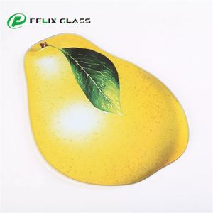 Tabla de cortar de vidrio templado en blanco del fabricante, tabla de cortar antideslizante, tabla de cocina de vidrio figurado - Product Image 6