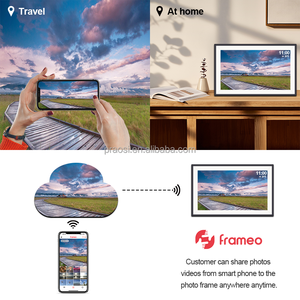 Superlieur IPS dokunmatik ekran ile 15.6 inç Wi-Fi akıllı dijital fotoğraf çerçevesi 1 + 16GB dahili bellek saat Video oynatma fonksiyonu - Product Image 3