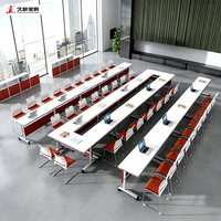 Table de formation pliable JIUSHUN, table de conférence mobile en bois pour bureau, salle de classe, salle de réunion