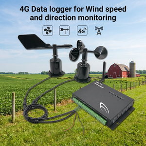 Instrumentos de medición de velocidad de telemetría 4G Modbus GPRS 4G registrador de datos de anemómetro de viento inalámbrico - Product Image 1