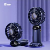 Nouveauté Mini ventilateur à main portable Ventilateur de table pliant rechargeable par USB avec support pour téléphone pour la voiture