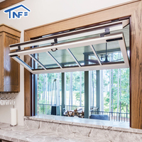 Ventanas Plegables de Aluminio Insonorizadas de Nuevo Diseño, Ventanas Plegables Verticales de Aluminio para Casa