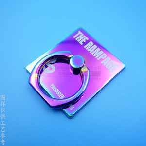The Rampage Metal <b>Ring</b> Holder Zinc Alloy Dazzling Color Adhesive Back Mount <b>Phone</b> Stand Desktop Use - Product Image 1