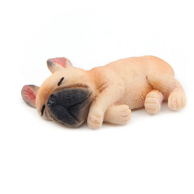 Dễ Thương Ngủ Bulldog Bobblehead Nhựa Tùy Chỉnh Thực Hiện Động Vật Bobblehead