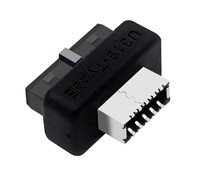 Adaptador USB 3.0 de 19P/20P para Placa Base a Tipo-E, Cable de Puerto Tipo-C para Panel Frontal, Diseño Moldeado en una Sola Pieza, Modelo 13