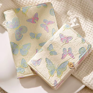 Venta al por mayor de cuaderno de hojas sueltas desmontable de alto valor lindo Bloc de notas chica cuaderno A5 A6 mariposa impresión diario cuaderno - Product Image 1