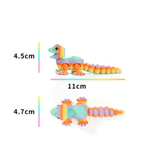 Vashine - Juguetes <span class=keywords><strong>de</strong></span> Lizardo <span class=keywords><strong>de</strong></span> Cristal Flexibles, Coloridos y Divertidos, Impresos en 3D, Material PLA, <span class=keywords><strong>Figuras</strong></span> <span class=keywords><strong>de</strong></span> Acción para Niños, Juguetes Coleccionables - Product Image 4