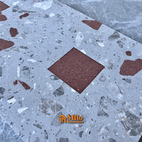 Panneaux de carreaux de terrazzo en ciment préfabriqué Jeu de marches et contremarche d'escalier