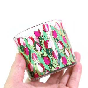 <span class=keywords><strong>Portacandele</strong></span> Creativo e Chic con Decalcomania Floreale, Vaso Unico in <span class=keywords><strong>Vetro</strong></span> per Candele, Ideale per Bomboniere di Matrimonio e Regali Festivi, Decorazione per la Casa - Product Image 6