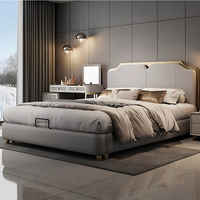 Juego de Muebles para Dormitorio, Cama Queen Size, Doble, Individual, King Size, Letto, Camas Matrimoniales, Muebles de Dormitorio Tapizados