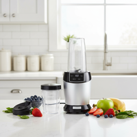 Blender Smoothie Ramah Lingkungan 2-in-1, Pisau Stainless Steel, 5+ Kecepatan, Tahan Lama, untuk Hotel, Rumah Tangga, dan Komersial, Laris Manis dari Pabrik
