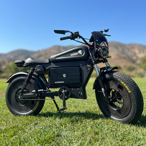 Motocicleta Urbana Negra de 3000W con Batería de 60V50AH, Suspensión Neumática Mejorada y Velocidad de 85km/h, Fabricante Original, Personalización Gratuita - Product Image 1