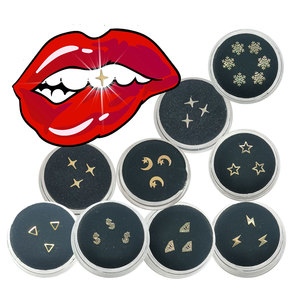 Kit de bijoux dentaires or et argent pour blanchiment des dents, bandes blanchissantes, décoration de beauté, usage domestique - Product Image 1