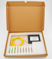 Kotak ABS FTTH paket, 1x 2/1x 4/1x 8/1x1 6/1x3 2/1x64 Splitter Fiber Optic Splitter