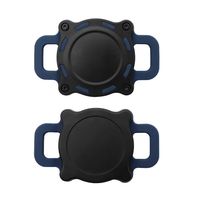 Housse de protection pour collier de localisation Apple AirTag pour animaux de compagnie, étui de protection étanche en plastique pour double traceur auriculaire avec sangle