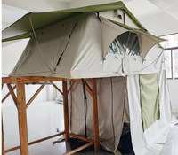 Nouvelle conception, prix d'usine, tente de toit en toile quatre saisons à 4 chambres pour remorques de camping 4x4 avec annexe