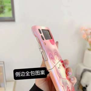 Funda de teléfono con dibujos animados 3D de conejo para móvil, carcasa de silicona IMD para Samsung Z Flip 4 3, para <span class=keywords><strong>Huawei</strong></span> <span class=keywords><strong>P50</strong></span> <span class=keywords><strong>Pocket</strong></span> - Product Image 5