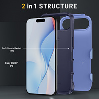 Étui antichoc en TPU PC durable anti-rayures pour 17/16/15/14/13/12/11 avec protection à 360°